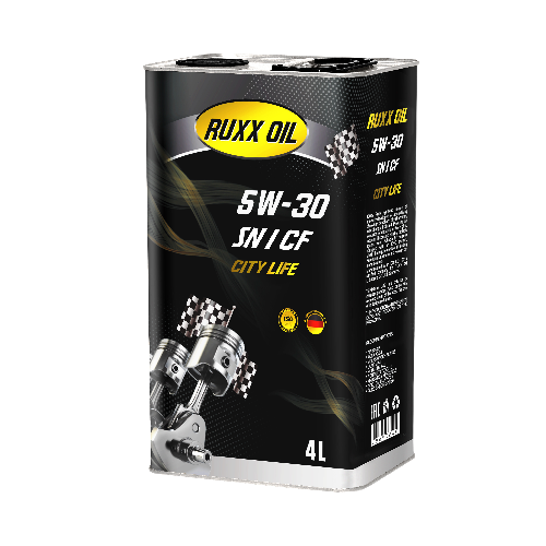 RUXX OIL   5W30   CITY LIFE   A3/B3/4    SN/CF   металл   4л
